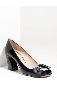 red bottom heels prada|prada buckle sculpted heel pump.